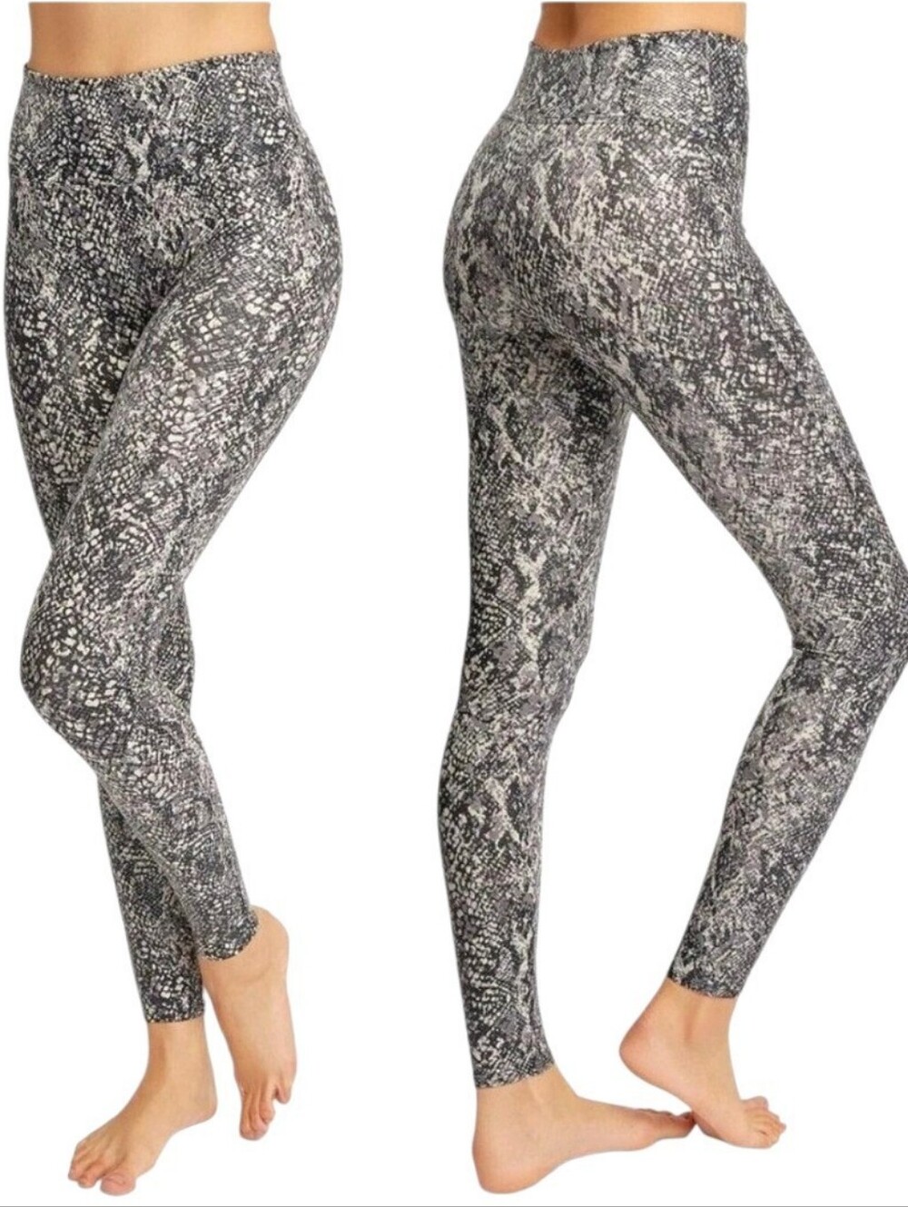 SPANX Grey Snakeskin Skinny Pants